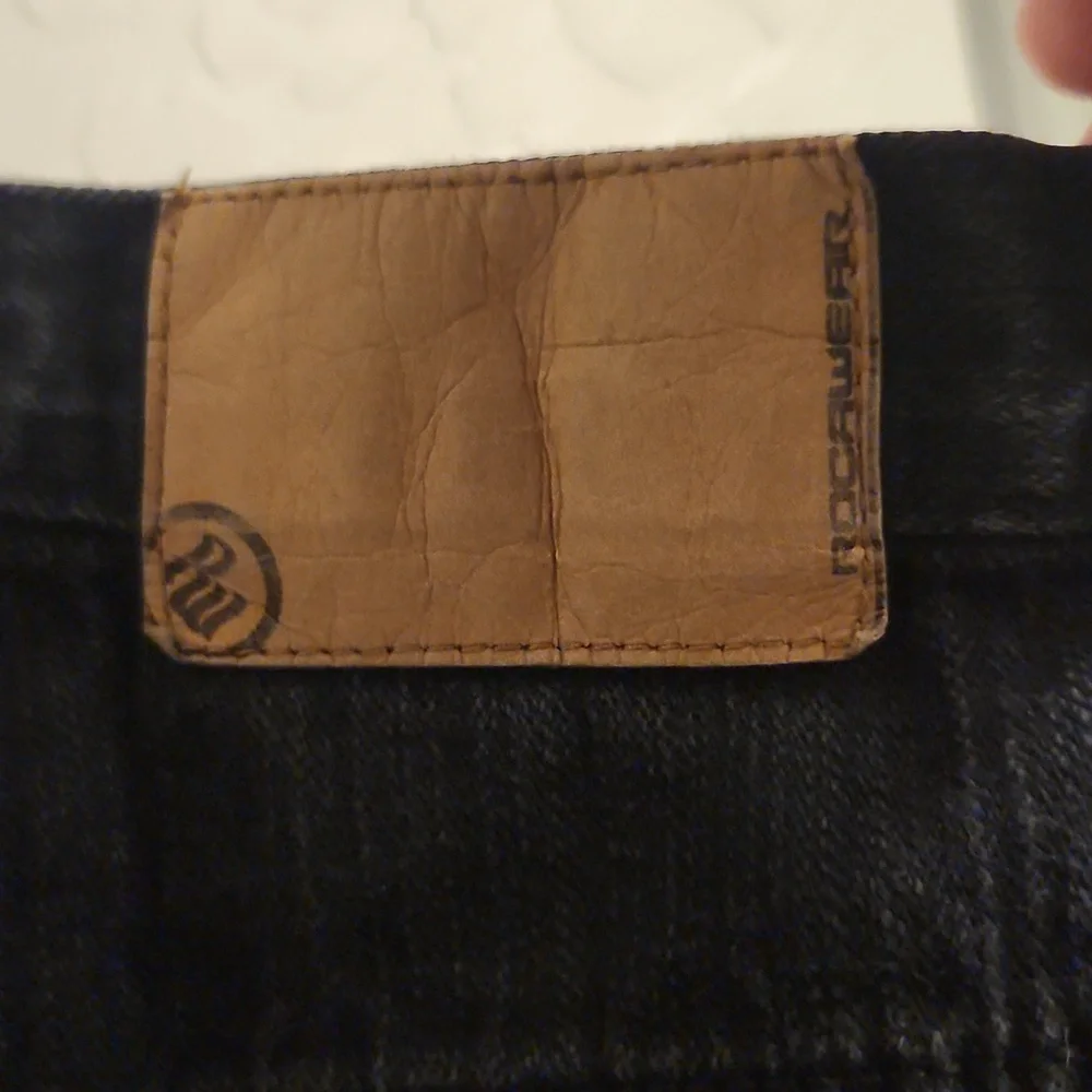Vintage ROCAWEAR Baggy Loose Fit Black Jeans 40x28